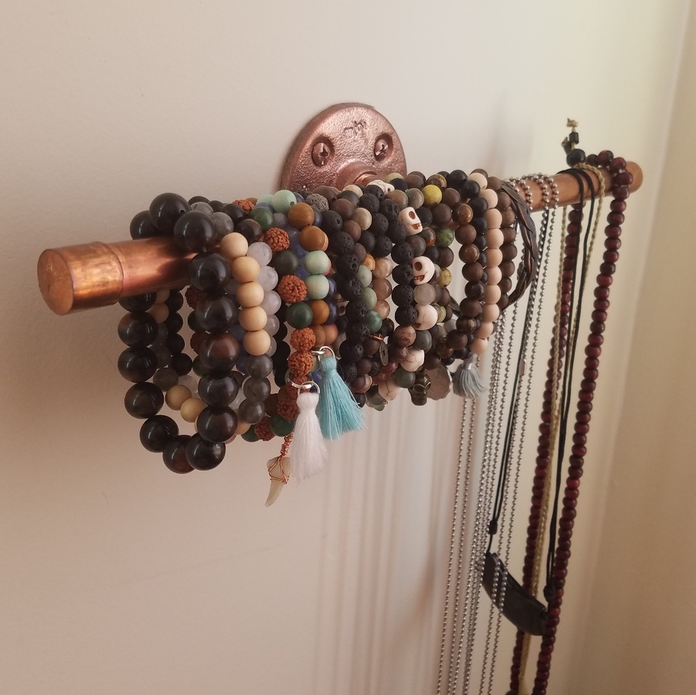 87RWD || Copper Pipe jewelry display